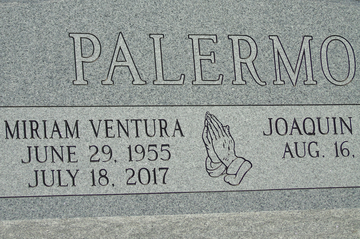Headstone for Palermo, Miriam Ventura